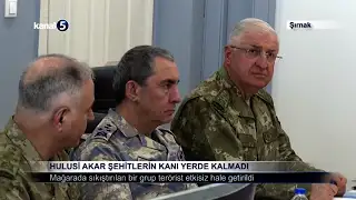 Hulusi Akar Şehitlerin Kanı Yerde Kalmadı