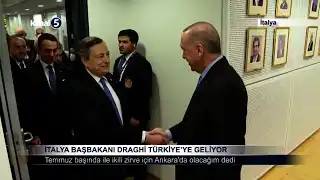 İtalya Başbakanı Draghi Türkiye’ye Geliyor