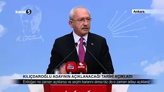Kılıçdaroğlu Adayının Açıklanacağı Tarihi Açıkladı