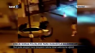 Kimlik Soran Polislere Park Dubasıyla Saldırdılar