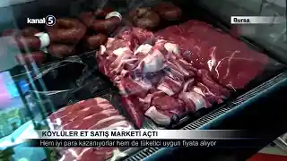 Köylüler Et Satış Marketi Açtı
