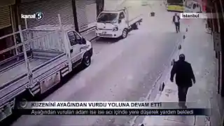 Kuzenini Ayağından Vurdu Yoluna Devam Etti
