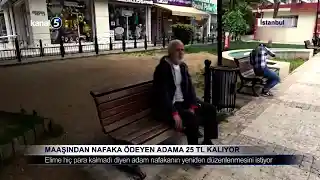 Maaşından Nafaka Ödeyen Adama 25 TL Kalıyor
