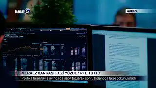 Merkez Bankası Faizi Yüzde 14’te Tuttu