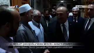 Mevlüt Çavuşoğlu’ndan Mescid-İ Aksa’yı Ziyaret