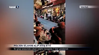 Polisin Silahını Alıp Ateş Etti