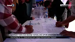 Şahinbey’den Kan Bağışı Yapanlara Spor Ayakkabı Hediye