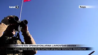 Türkiye’nin Operasyonlarına Lavrov’dan Destek