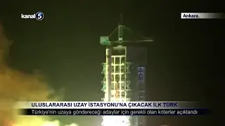 Uluslararası Uzay İstasyonu’na Çıkacak İlk Türk