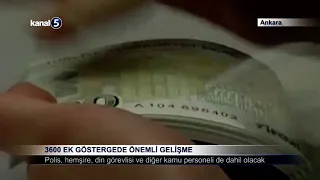 3600 Ek Göstergede Önemli Gelişme