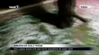 Ankara’da Dolu Yağışı