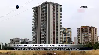 Ankara’da Emlakçılar Kapı Kapı Dolaşıyor