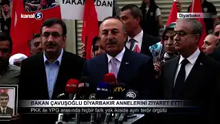 Bakan Çavuşoğlu Diyarbakır Annelerini Ziyaret Etti