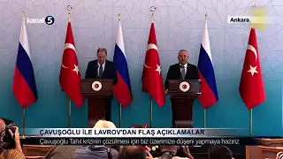 Çavuşoğlu İle Lavrov’dan Flaş Açıklamalar