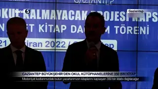 Gaziantep Büyükşehir’den Okul Kütüphanelerine 350 Bin Kitap