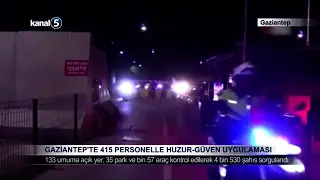 Gaziantep’te 415 Personelle Huzur-Güven Uygulaması