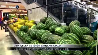 Gıda İçecek ve Tütün Satışları Azaldı