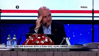 İçişleri Bakanı Soylu’dan Göç Açıklaması