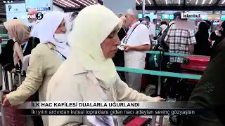 İlk Hac Kafilesi Dualarla Uğurlandı