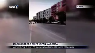 İşlek Caddede Drift Yapan Maganda