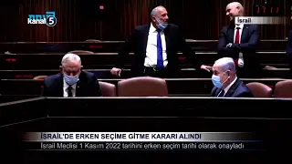 İsrail’de Erken Seçime Gitme Kararı Alındı
