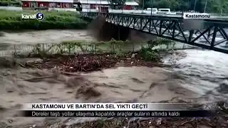 Kastamonu ve Bartın’da Sel Yıktı Geçti
