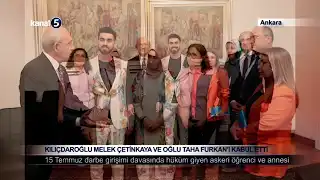 Kılıçdaroğlu Melek Çetinkaya ve Oğlu Taha Furkan’ı Kabul Etti