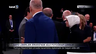 NATO Liderler Zirvesi’nde Aile Fotoğrafı Çekild