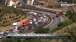 Otoyollarda Yeni Hız Sınırı Hayata Geçiyor