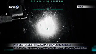 PKK Destekçileri İtalya’da Yürüyüş Düzenledi
