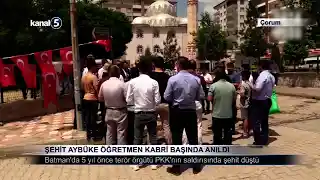Şehit Aybüke Öğretmen Kabri Başında Anıldı