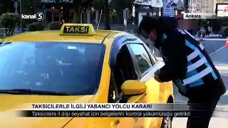 Taksicilerle İlgili Yabancı Yolcu Kararı