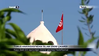 Tunus Anayasası’ndan İslam Dinini Çıkardı