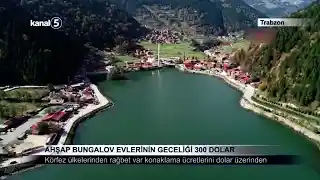 Ahşap Bungalov Evlerinin Geceliği 300 Dolar