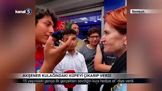 Akşener Kulağındaki Küpeyi Çıkarıp Verdi