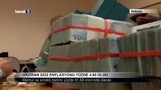 Haziran 2022 Enflasyonu Yüzde 4.95 Oldu
