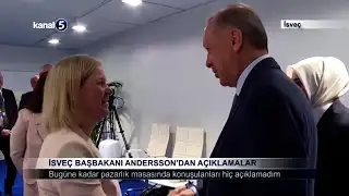 İsveç Başbakanı Andersson’dan Açıklamalar