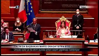 İtalya’da Başbakan Mario Draghi İstifa Etti