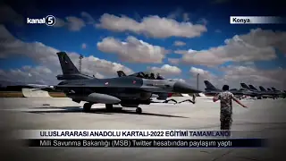 Uluslararası Anadolu Kartalı-2022 Eğitimi Tamamlandı