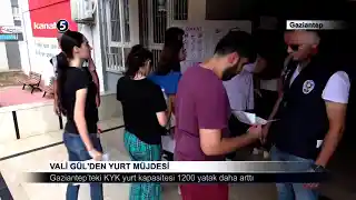 Vali Gül’den Yurt Müjdesi