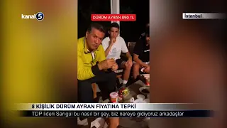 8 Kişilik Dürüm Ayran Fiyatına Tepki