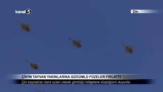 Çin’in Tayvan Yakınlarına Güdümlü Füzeler Fırlattı