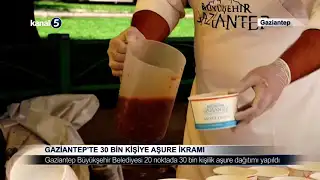 Gaziantep’te 30 Bin Kişiye Aşure İkramı