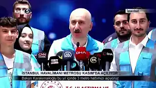 İstanbul Havalimanı Metrosu Kasım’da Açılıyor
