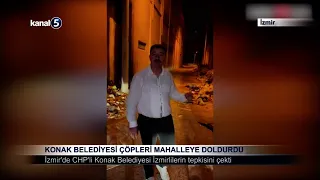 Konak Belediyesi Çöpleri Mahalleye Doldurdu