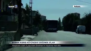 Mamak Kıbrıs Köyündeki Düğünde Silah