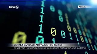 Merkez Bankası Faizi Yüzde 13’e İndirdi