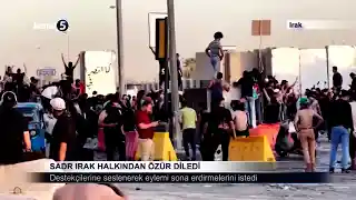 Sadr Irak Halkından Özür Diledi
