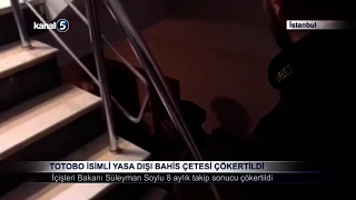 TOTOBO İsimli Yasa Dışı Bahis Çetesi Çökertildi