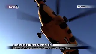 3 Terörist Etkisiz Hale Getirildi